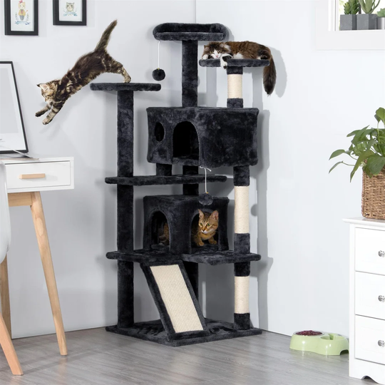 Tall Cat Tree Tower Multi-Functional Play and Climbing Tree with Scratching Posts Cat Activity Centre