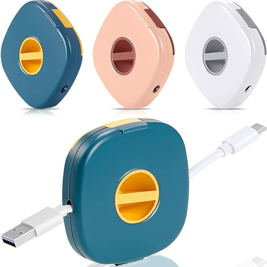 Bearsu - 3 Pieces usb Cable Winder Expandable Charger Cord Holder Empty Compact Phone Cord Organizer Portable Versatile Retractable Cable Management,