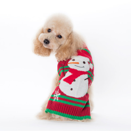 Dog Snow Sweaters, Snowman Sweaters, Christmas Dog Holiday Sweaters, Christmas Sweater, New Year, Pet Clothes for Small Dog and Cat, Pet Christmas