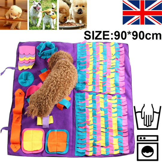 Pet Dog Snuffle Mat Training Sniffing Pad Puzzle Toy Blanket Washable