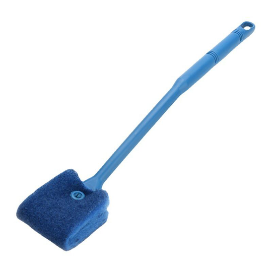 Benobby Kids - Fish Tank Cleaning Brush Long Handle Brush Double Sided Cotton Brush Fish Tank Wipe Turtle Aquarium Cleaning Utensils Blue (Get