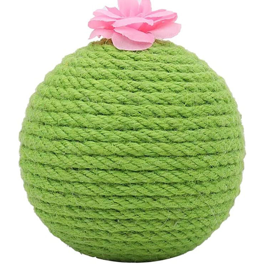 Cat Toy Cat Ball Toy for Indoor Cats, Catnip Inside, Natural Sisal, 3.9 inches Diameter