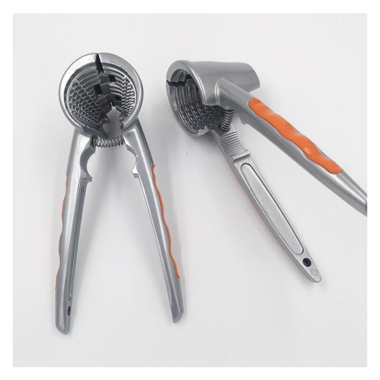 Capalta Blume - Nutcracker with non-slip silicone handle for pecans, walnuts, almonds, hazelnuts and pistachios,Orange