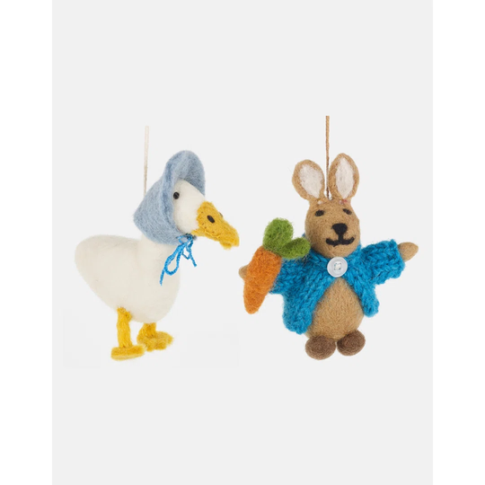 Amy Duck And Ronnie Rabbit Hanging Decorations