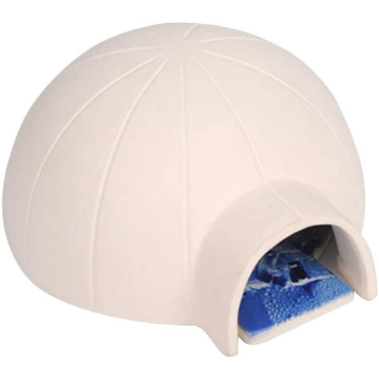 Echoo - Ceramic Hamster House Small Pet Hamster Cool Cave Nest Mini Hut Cage for Hamster Chinchilla Small An