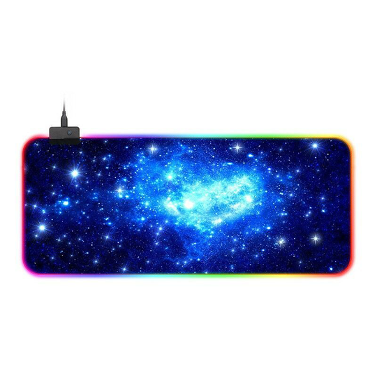 FVO - Gaming Mouse Pad, 800 x 300 x 4mm led Mousepad with 14 rgb Lighting Mode, Waterproof Surface and Non-Slip Rubber Base for Computer, pc, Mac,