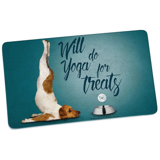 Breakfast Board Yoga Dogs Treats Blue