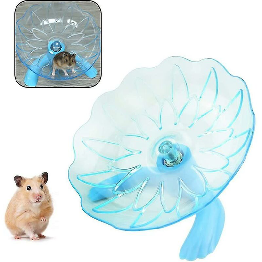 Heguyey - Hamster Flywheel Clear Plastic Exercise Run Spinner Sport Wheel (Blue)