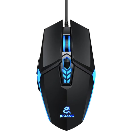 Superseller - JM-518 6D Wired Gaming Mouse E-sports Gaming Mouse Ergonomic Mice with 4 Adjustable dpi 4-color Breathing Light Plug&Play Black