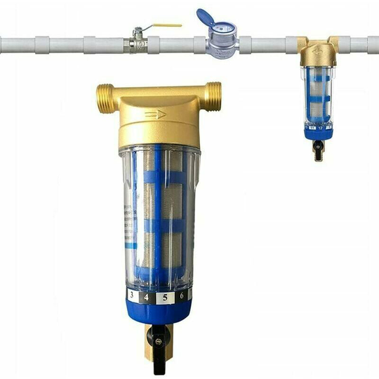 Deckon - Reusable Sediment Filter - Water Prefilter - Sediment Filter - Micron Prefilter - Well Water Water Purifier Accessory - Sediment Filter(1/2)
