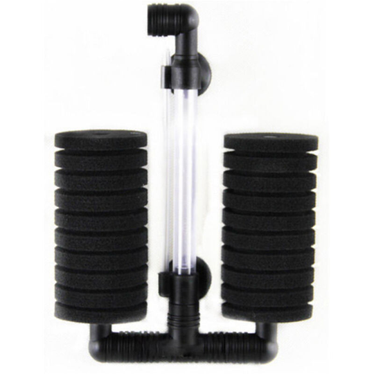 Bio Sponge Filter Biological Filtration Stable Water Quality Increase Oxygen Solubility for Aquarium Fish Tank Up to 55 Gallon,model:Black