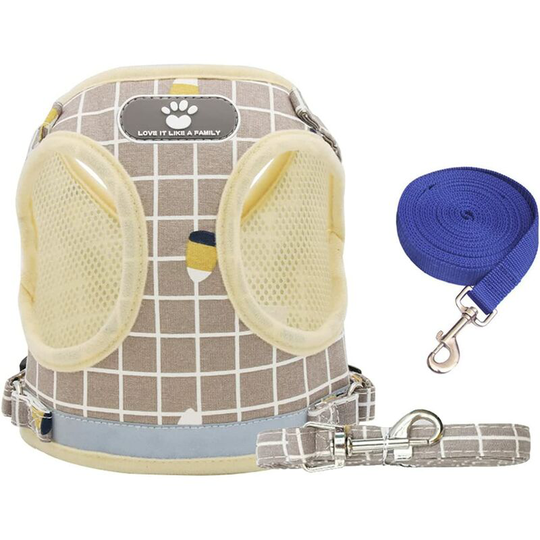 Echoo - Cat Harness Soft Cat Lead 7 m Set Escape Proof Cat Harness Cat Harness Adjustable Harness for Cats and Small Dogs