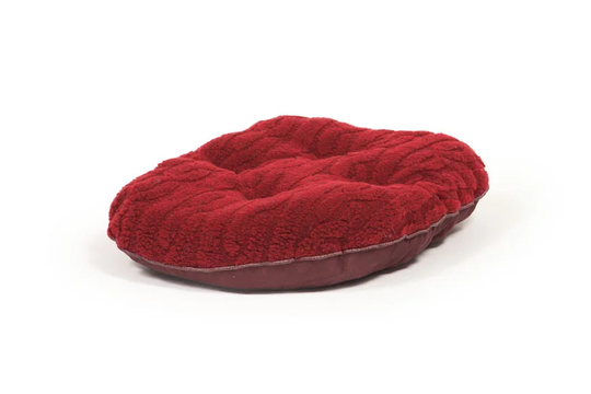 Bobble Damson Deep Filled Quilted Mattress in Red/Wine