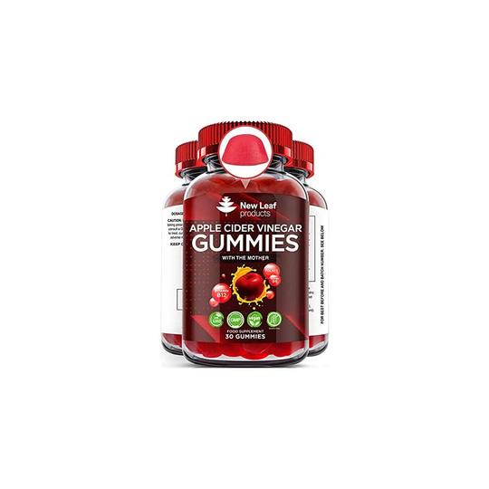 Apple Cider Vinegar Gummies High Strength Vegan With Folic Acid & B12