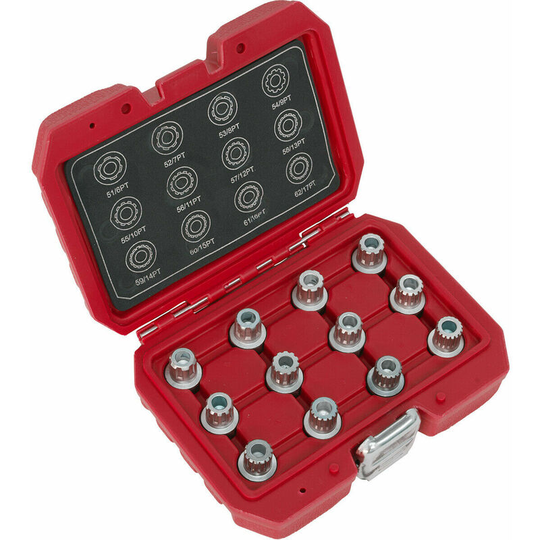 12pc Locking Wheel Nut Key Set - dealers & repair centres only - For vw Vehicles