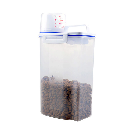 Coarse Ground Food Storage Container, Transparent White