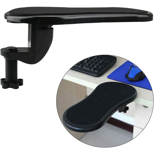 Adjustable Arm Rest/Wrist Rest Mouse Pad Support to support arm and wrist when using computer mouse For home & office Attaches to desk