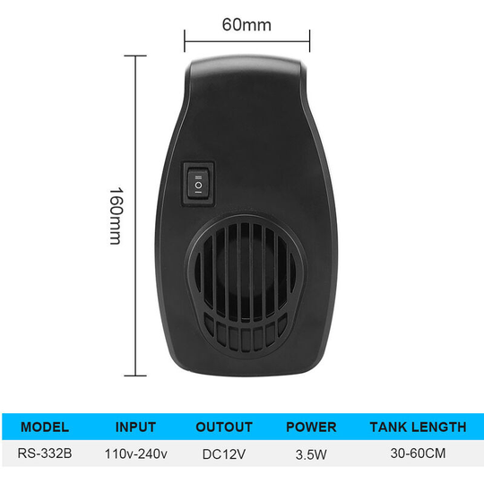 Benobby Kids - External Aquarium Cooling Fan Aquarium Fan Aquarium Cooling Cooling Fan Two-speed Speed Adjustment (RS-332B)