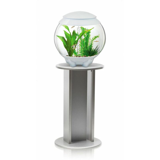 Biorb - Halo 15L Aquarium in White with mcr led Lighting and Silver Stand