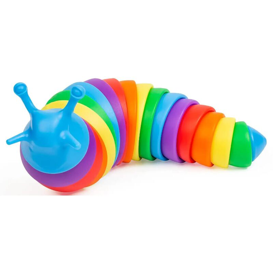 3D Slug Killer Toy, Jointed Slug Printed Plush Toy for Relaxation, Friendly Toy, 14cm Adult Handheld Sensory Toy