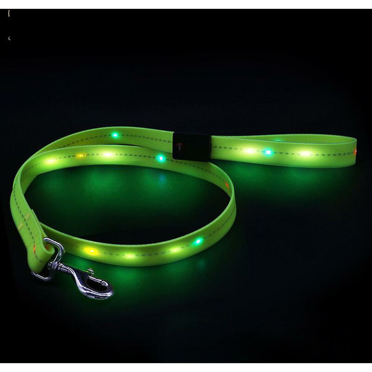 Led Dog Lead Light - Bright And Secure Accessory - Usb Rechargeable - 38cm-66cm Thsinde