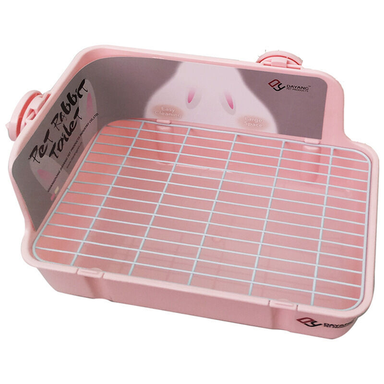 Heguyey - Easy Clean Rabbit Toilet Learning Toilet Use for Small Animal/Rabbit/Guinea Pig/Ferret