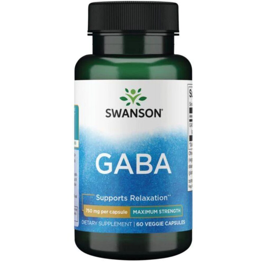 Swanson Ultra - GABA 750mg 60 veggie Caps