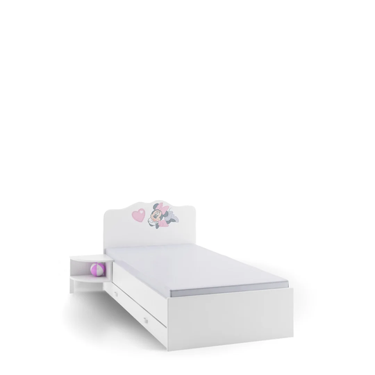 Minnie Mouse Single (3') Bed Frame with Drawers and Shelves