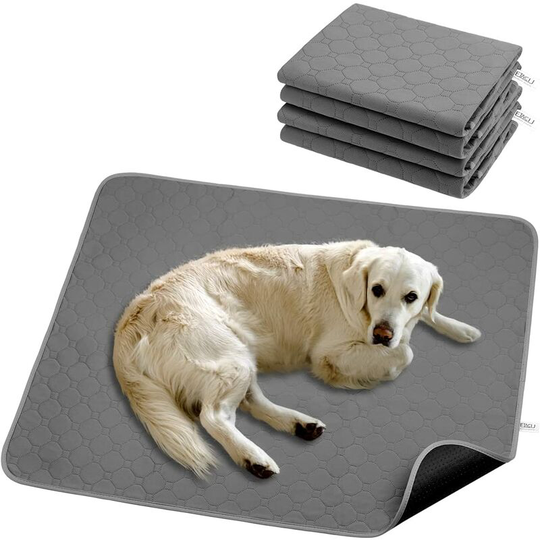 Readcly - 2 pcs Reusable Dog Trainer Mat, Super Absorbent Puppy House Training Pad, Non-Slip Pet Pee Pad for Home Travel (100*70 )