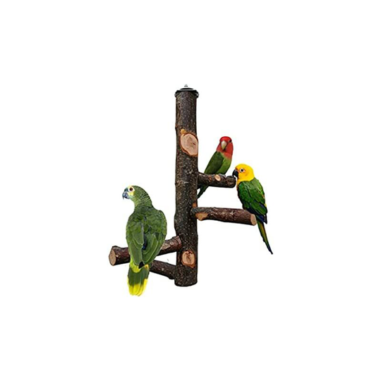 Sun Flowergb - Solid Wood Bird Support Pole Natural wood suitable for parrots, birdcages, birdcages, parrots, small parrots, cockatiels, macaws,