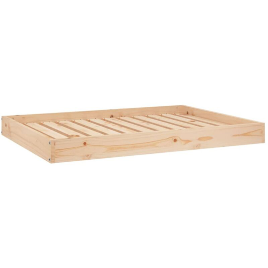 Dog Bed 101.5x74x9 cm Solid Wood Pine Vidaxl Brown