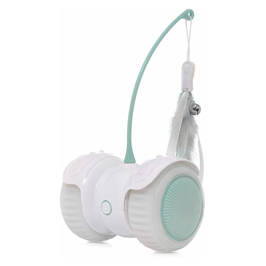 Colorful led WheelsGreen Toy for Indoor Cats Gift for Cats Interactive Cat Remote Control Toys and Kitten Toys with usb Rechargeable Best Playmate