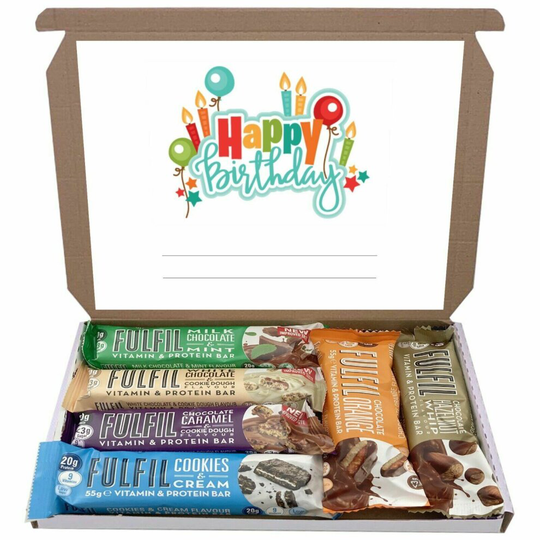 (Birthday - 1) Fulfil Protein Bars & Vitamins 6x60g Gift Hamper