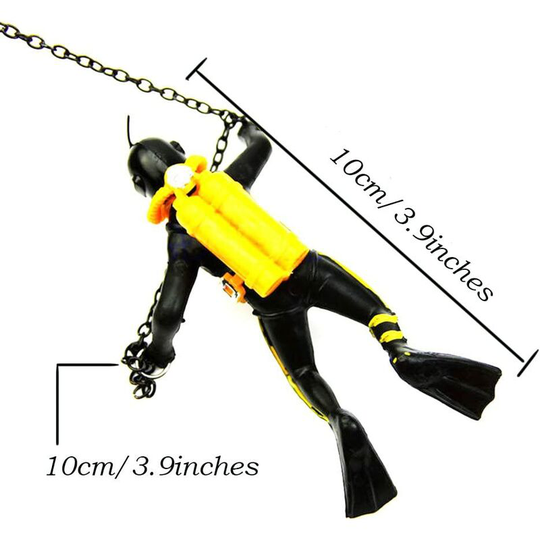 Treasure Hunter Ornament Aquarium Fish Action Figure Underwater Diver Diver Landscape Decoration