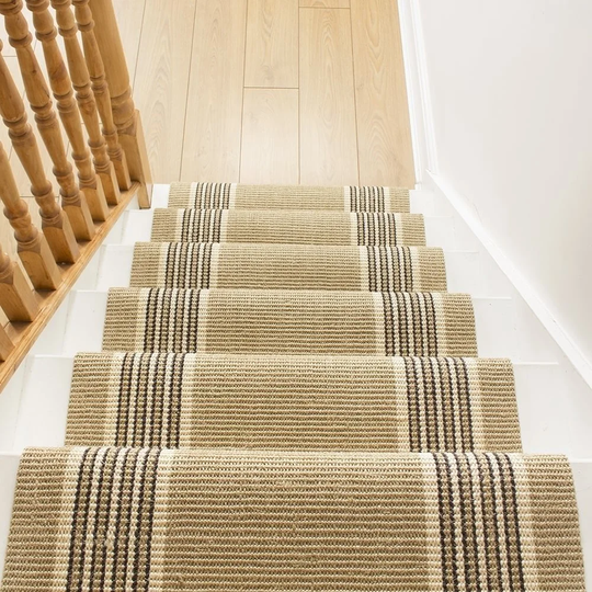 Alpert Flatweave Beige Stair Runner