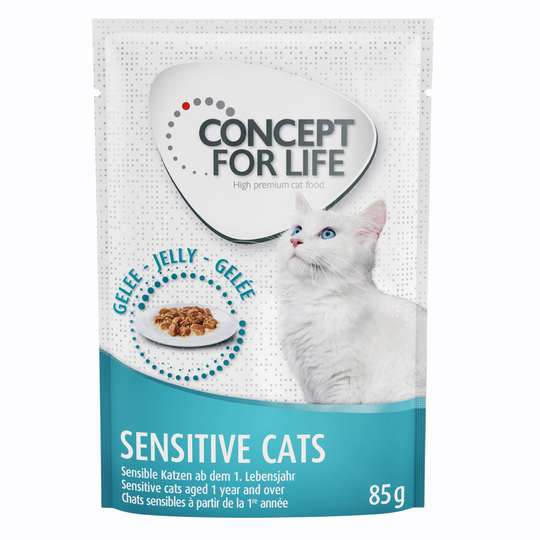 48 x 85g Concept for Life Wet Cat Food - Special Price!* - Sensitive Cats - in Jelly