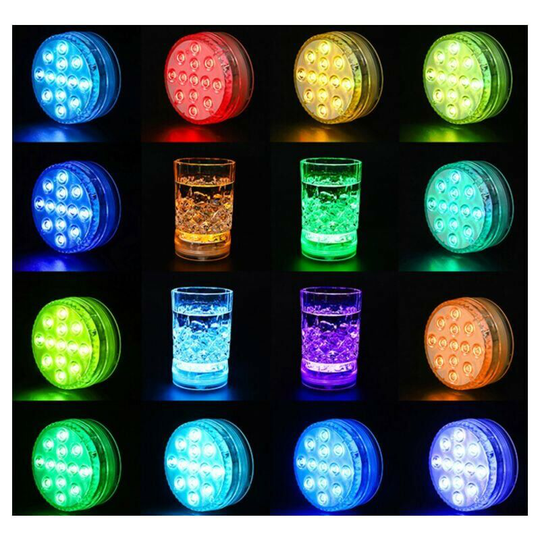 Qersta - led Remote Control Diving Light/13 Lights Large Suction Cup Pool Light Waterproof Aquarium Light Underwater Light l
