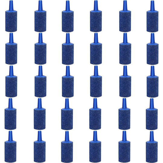 12 Piece Aquarium Diffuser Stones, Porous Pump Stones, Porous Stone Diffuser, Suitable for Home Aquariums for Oxygen Supply(Blue)