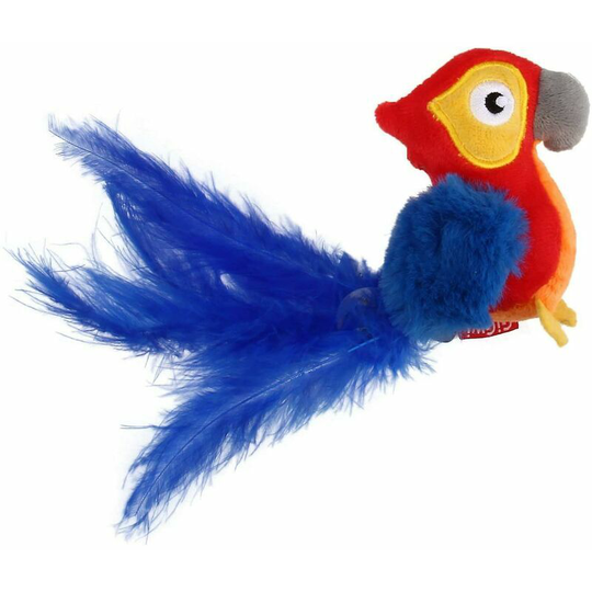 Pet Plush Toy Simulation Singing Bird Mouse Parrot Funny Cat Toy Funny Cat Stick Molar (e)