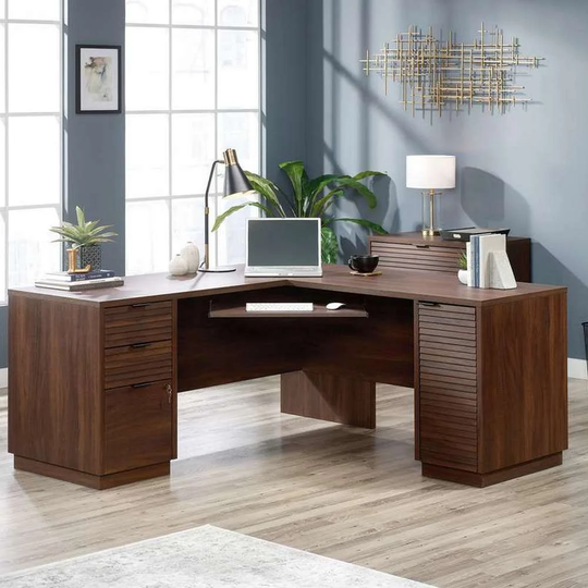 Nelida L-shaped Executive Desk