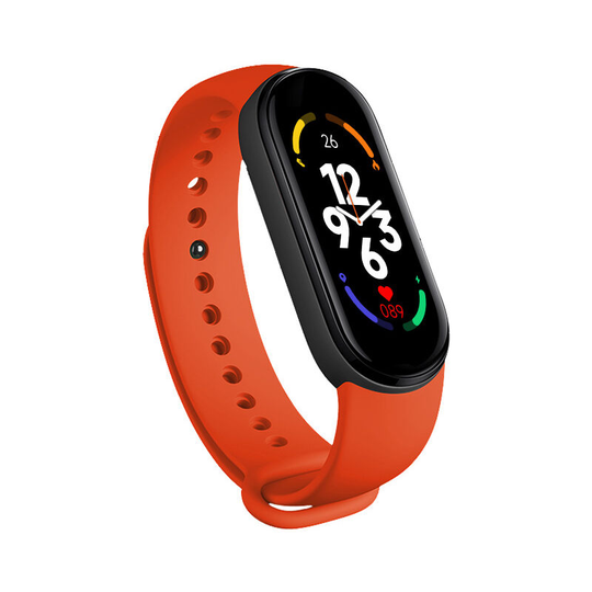 MUFF Health & Fitness Tracker, Heart Rate & Sleep quality,IP67 Waterproof(red)