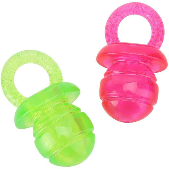 2 Pieces Puppy Toy Squeak Toy Dog Pacifier Chew Toy Training Toy for Dogs Cats