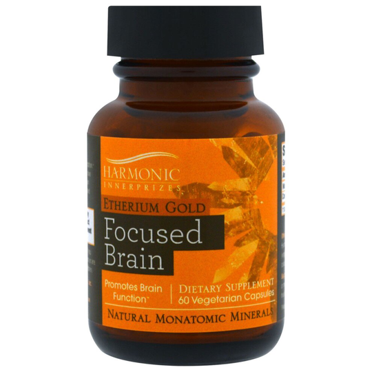 Harmonic Innerprizes, Etherium Gold, Focused Brain, 60 Vegetarian Capsules