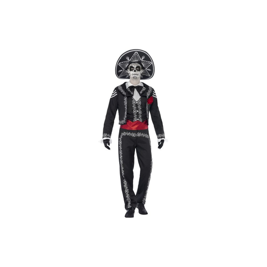 Day of the Dead Senor Bones Skeleton Costume (Medium) | Halloween