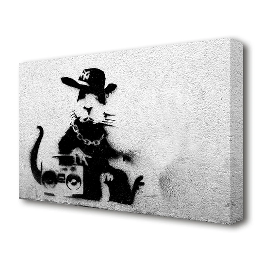 Rap Rat - Wrapped Canvas Graphic Art Print