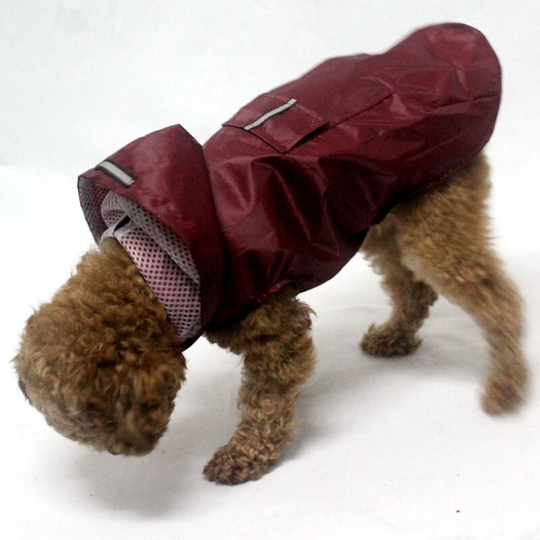 Thsinde - Dog Raincoat Dogs Rain Jacket Waterproof Pet Vest Dogs Rain Poncho Reflective Puppy Rain Hoodie with Safety Strip for Large Small Medium