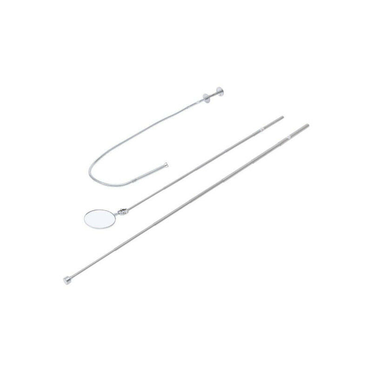 Lifting magnet set - flexible tweezers and inspection mirror bgs - 3 pcs - 6874