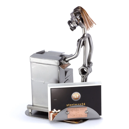 Copier Screw Man Place Card Holder