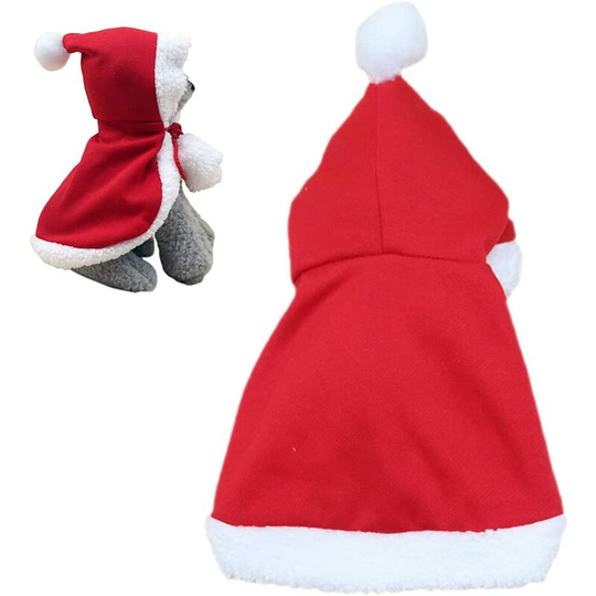 Pet Christmas Costume Funny Holiday Decoration Dress Up Warm Cat Hat Holiday Outfit Decoration Clothes New Year Holiday