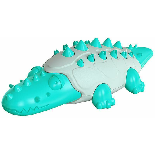 Crocodile Shape Dog Toy Leaking Food Ball Molar Tooth Cleaning Stick - style 1 - Muff